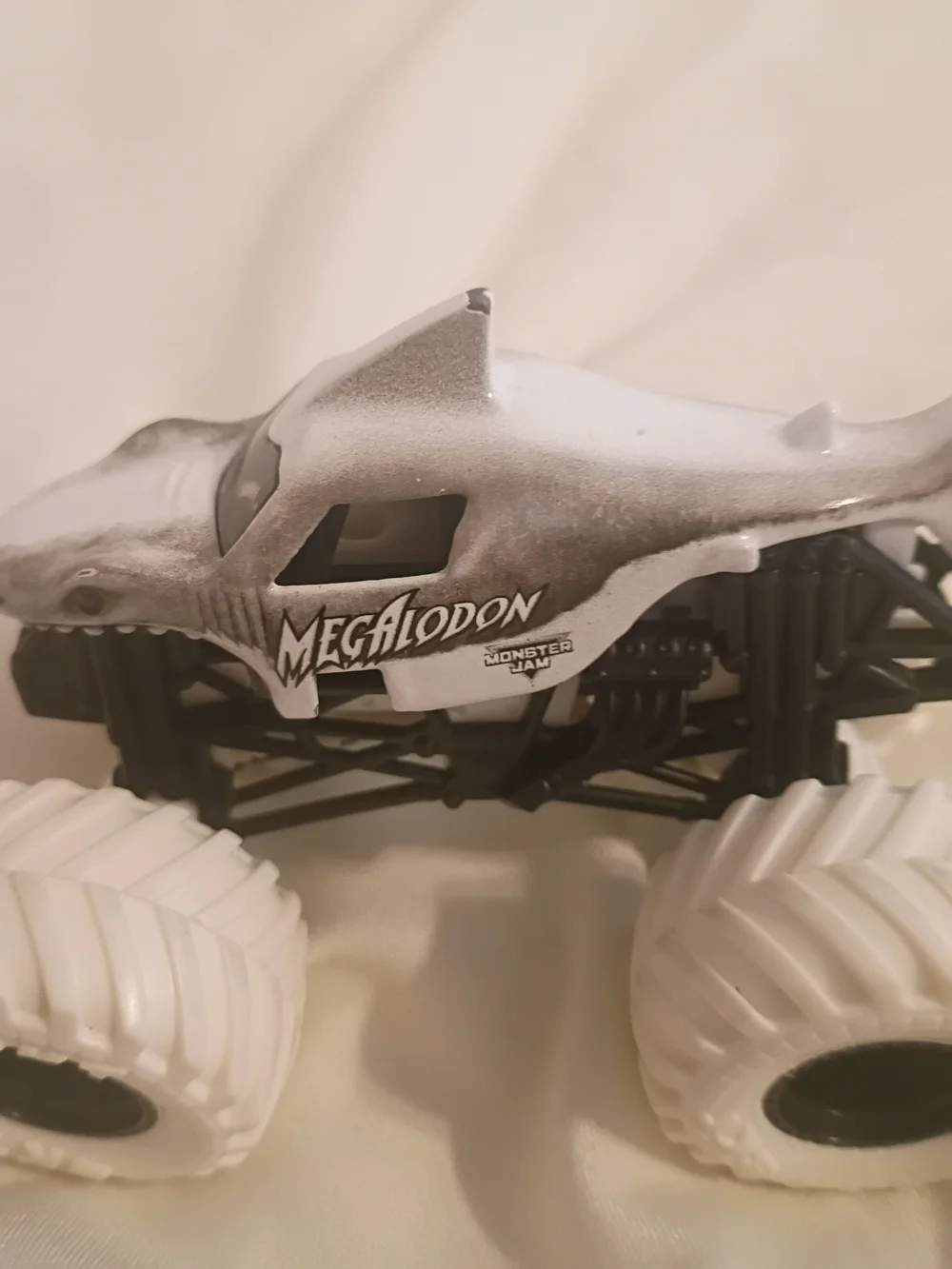 Monster Jam Megalodon White Monster Truck